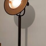 Vintage bronze halogen floor lamp