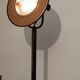 Vintage bronze halogen floor lamp