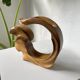 Vase sculpture en bois