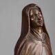 Large Holy Maria Statue in Bronze Painted Plaster, Belgium, 1930s