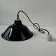 30 cm antique enamel industrial suspension