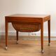 Meuble de couture teck et osier, Severin Hansen, 1950
