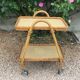 Dessert rattan on wheels