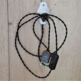 Oval porcelain hook to plug into socket