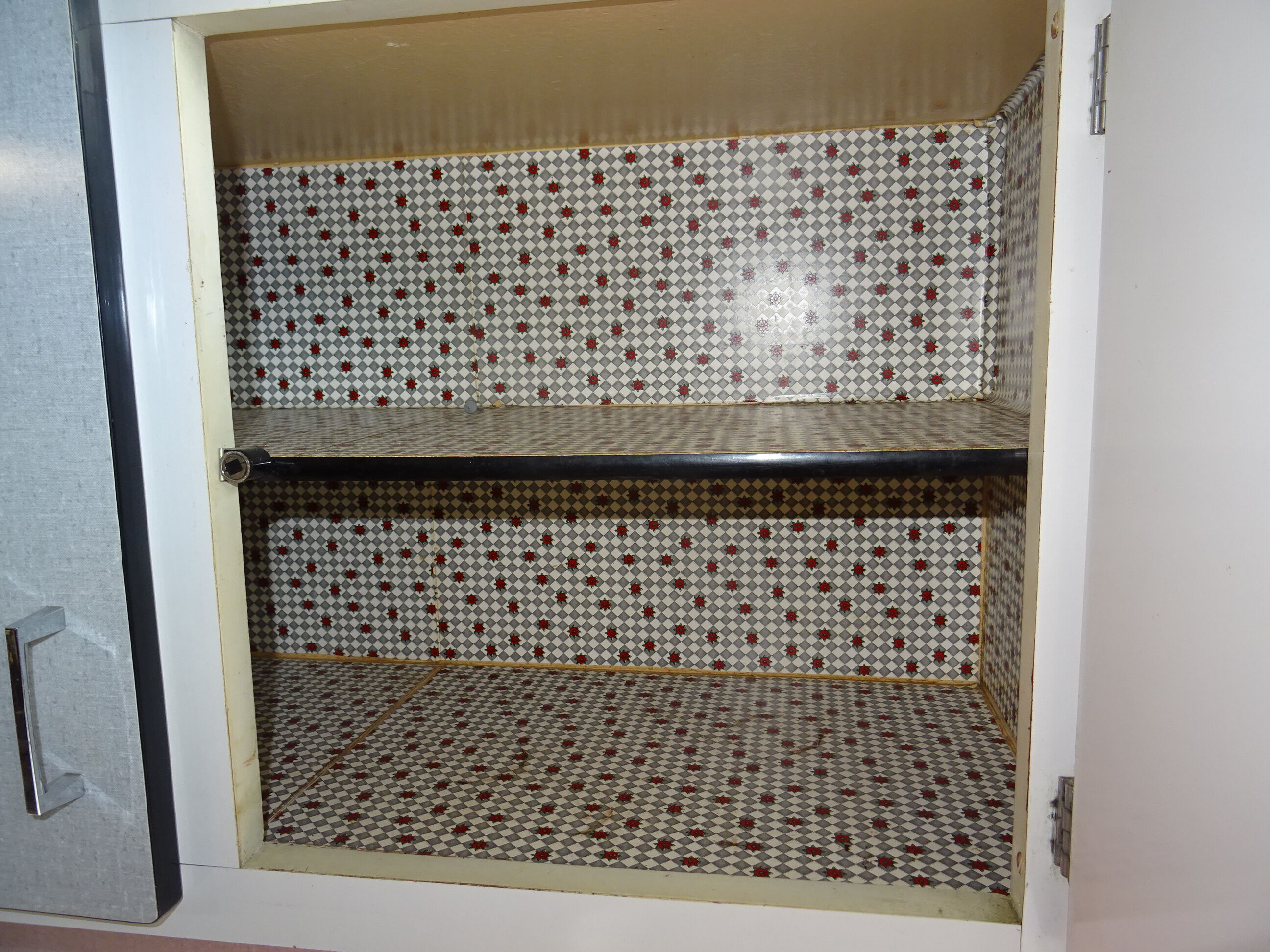 Red formica buffet