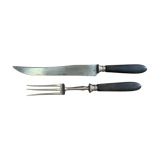 Ebony knife and fork for leg of lamb Samaritaine brand