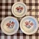 2 assiettes creuses, 1 assiette plate Digoin Sarreguemines service, "Cannes", 1930