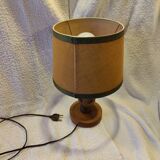 Basque wooden lamp in the Charles Dudouyt style