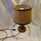Basque wood lamp in the style of Charles Dudouyt.