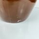Large confit/grease pot, antique stoneware, brown colour, 1900.