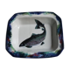 Plat en faience a decor de poisson