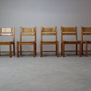 Set of 5 vintage chairs by Tage Poulsen for Gramrode Møbelfabrik, 1970's
