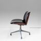 First Edition "Parioli"  Leather Office Chair by Ennio Fazioli for MIM Roma