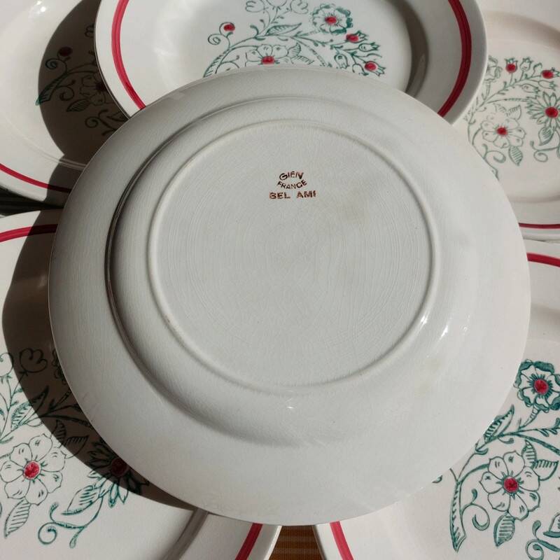 Gien dinner plates