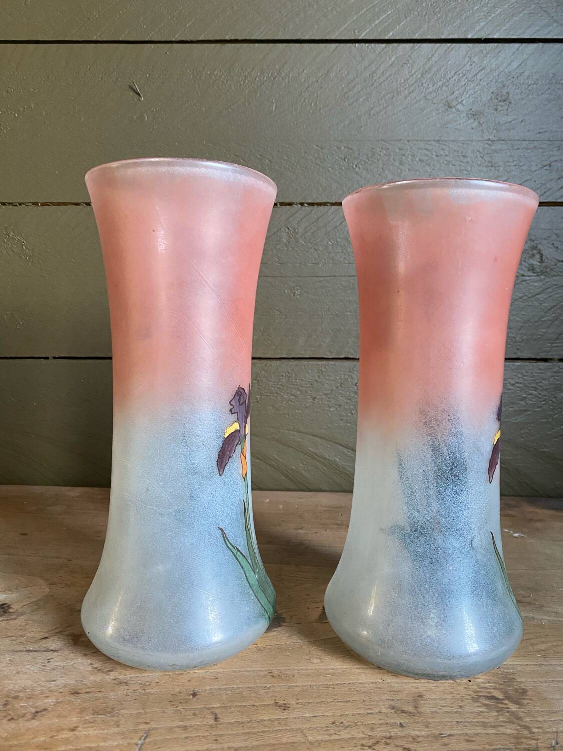 Paire de vases art nouveau début XXeme