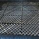 Vintage rattan and glass coffee table