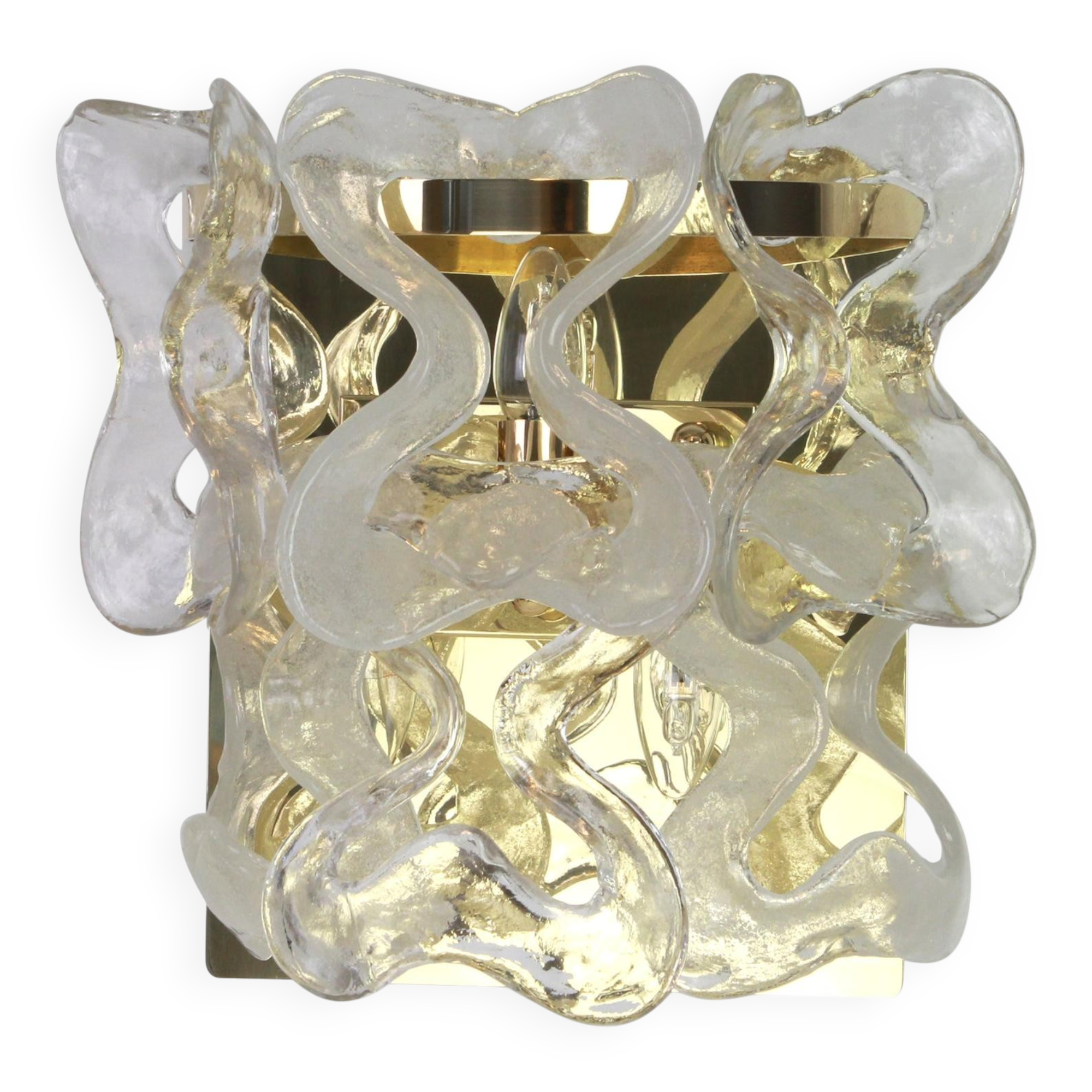 Murano glass wall light by Kalmar Mod. Catena, Austria, 1960s