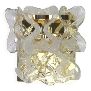Applique murale en verre Murano par Kalmar Mod. Catena, Autriche, années 1960