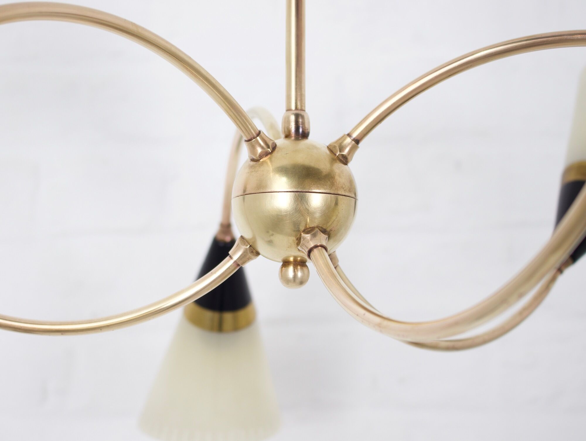 Brass chandelier sputnik