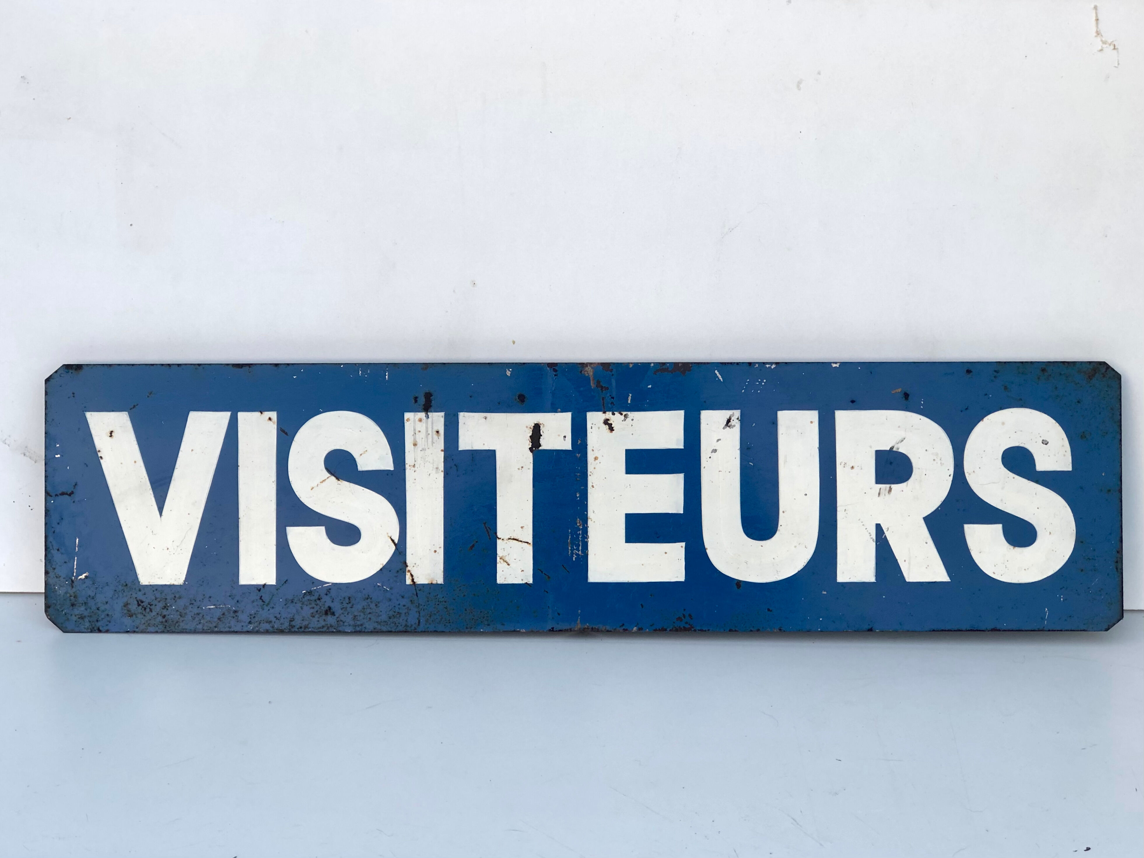 Deco metal plate Visitors