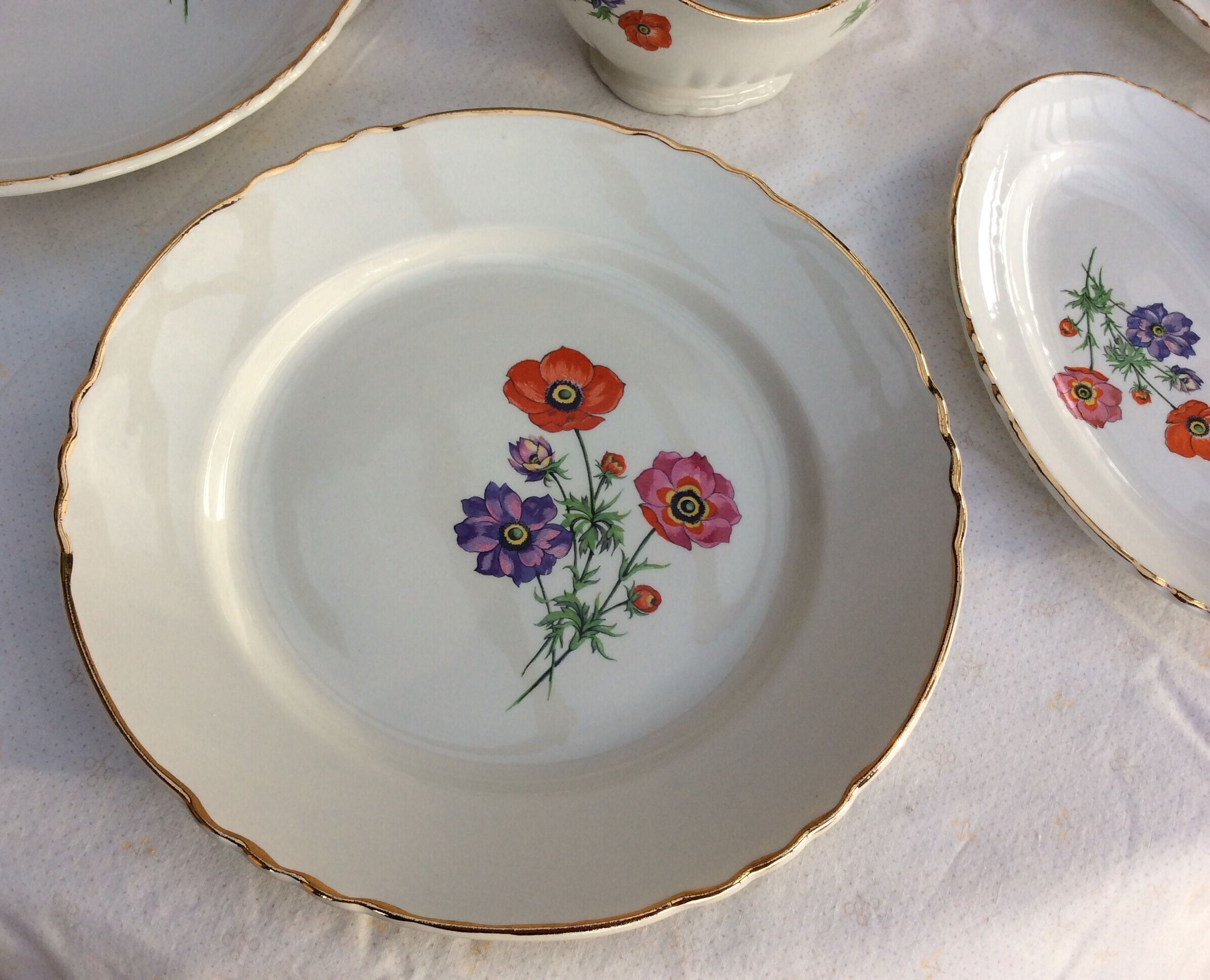 Table service 29 pieces Orchies Moulin des Loups - vintage