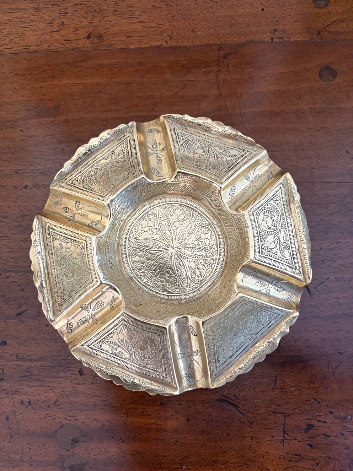 Coupelle cendrier laiton