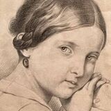Portrait dessin ancien