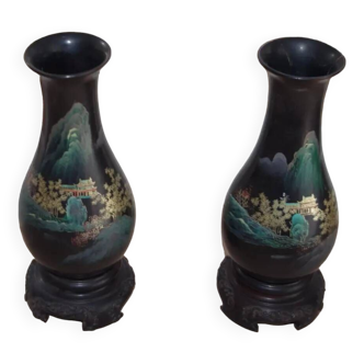 Chinese lacquer vase