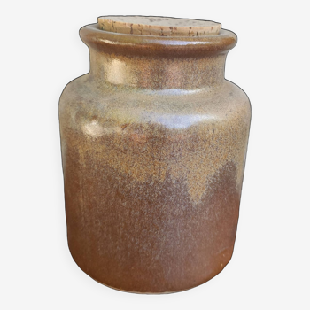 Stoneware mustard pot