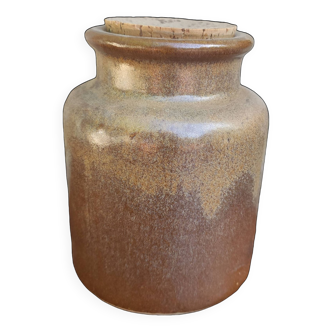 Stoneware mustard pot