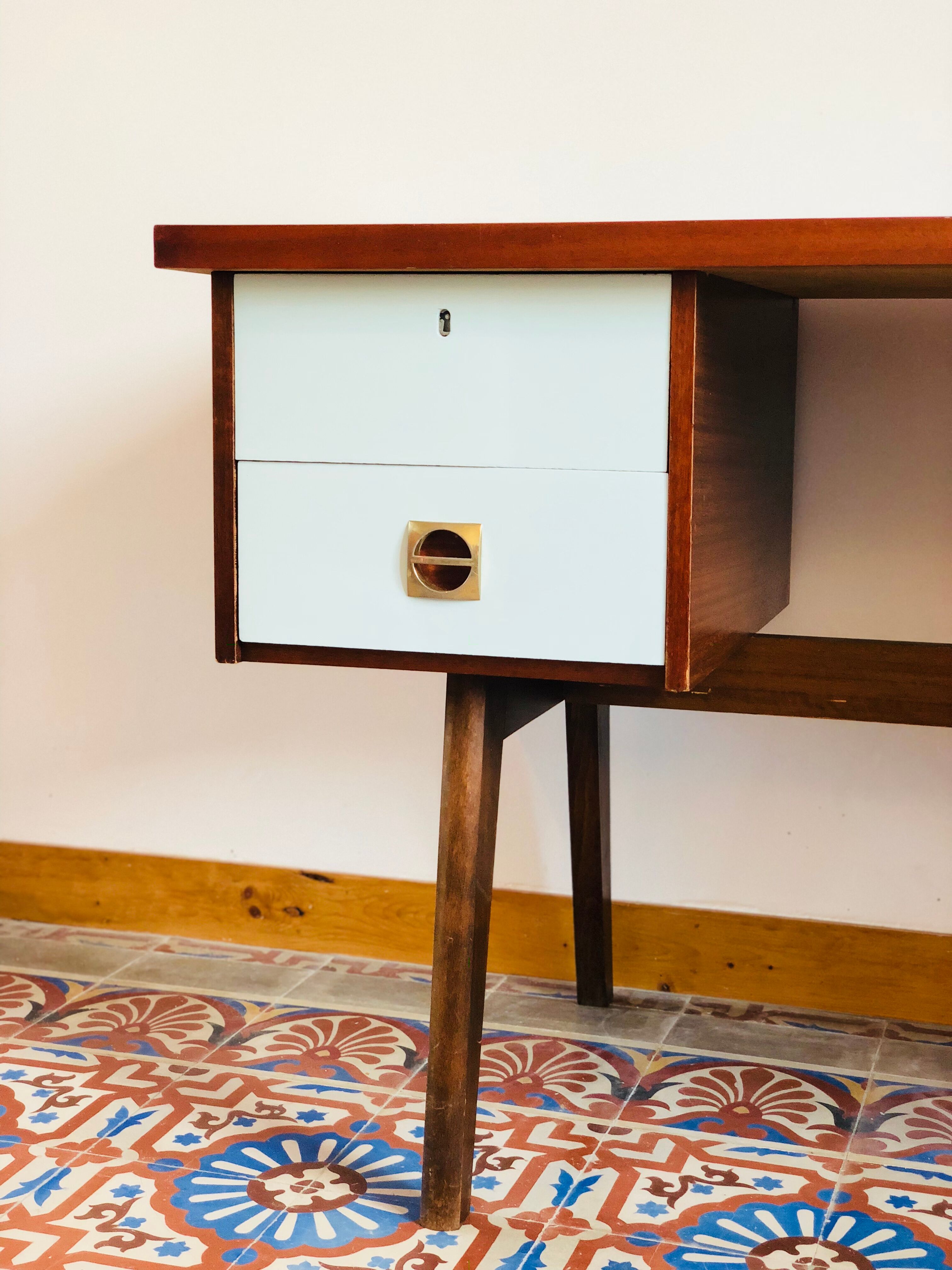 Vintage teak desk 1960