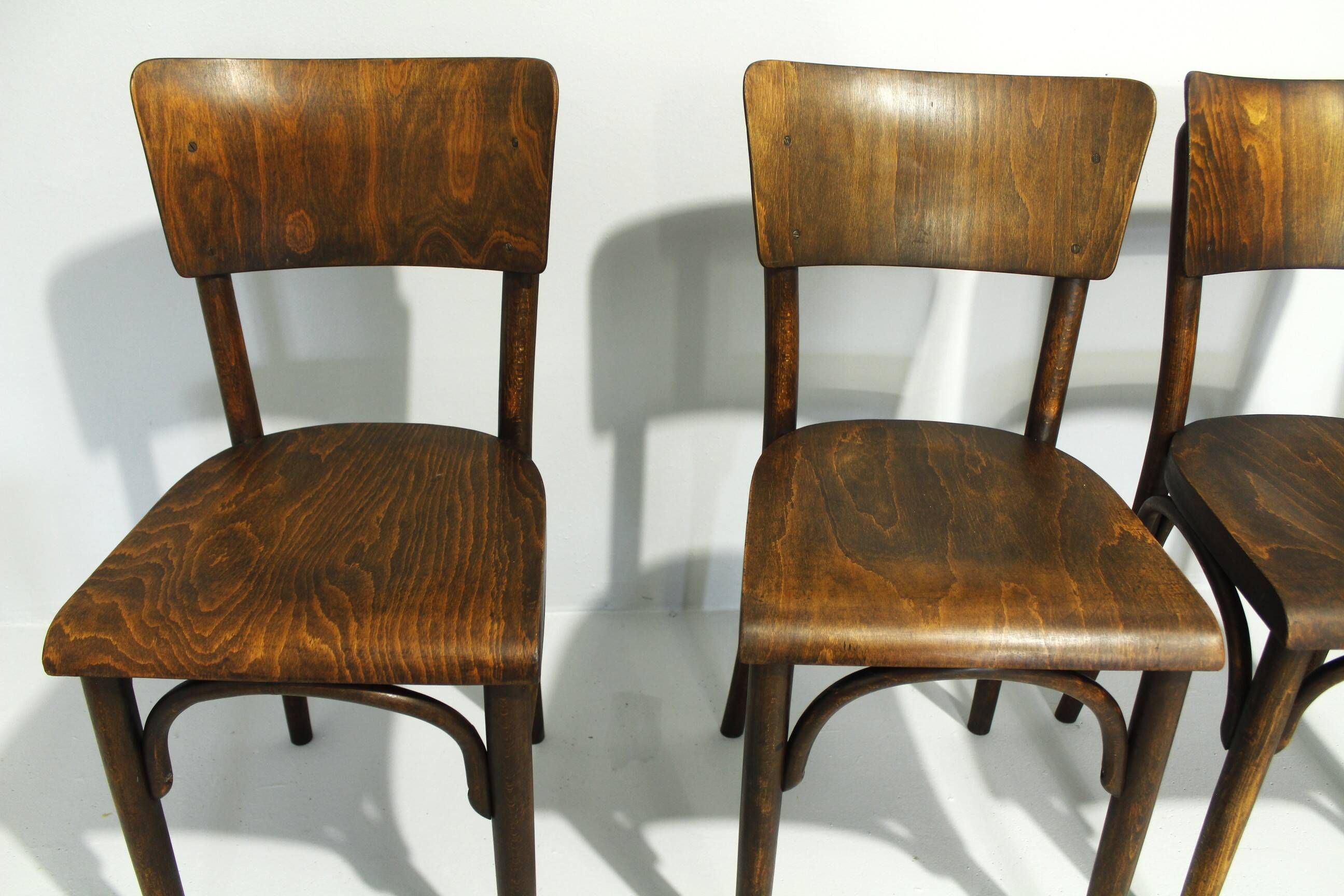 Pub Chairs from Thonet H-48, 1930s, Set of 6