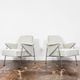 Vintage metal armchairs “Bat” by Wchód Zadziele, Poland, 1960s