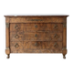 Antique wooden commode with pink marble.