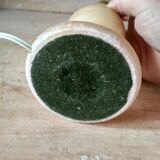Old marbled stone lamp base