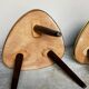 Pair of mini-seeded tripods 50s plant holder