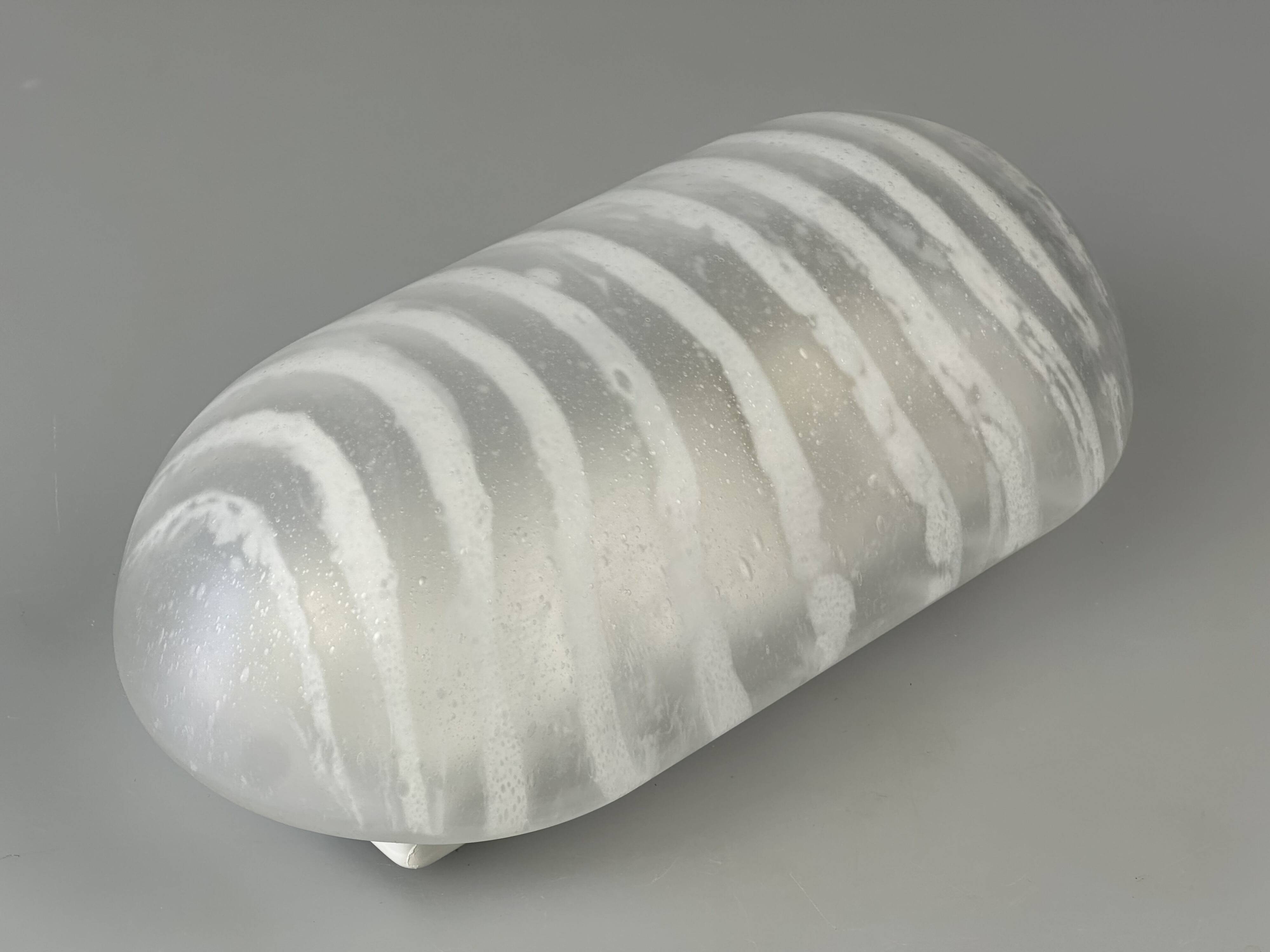 1960s/70s Wall Lamp Peill & Putzler Germany Glass & Metal Space Age Design