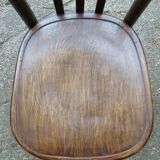 2 Fischel bistro chairs from 1938, wooden seat