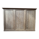 Armoire de métier 3 portes en pin