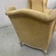 Pair of Louis XV style wing chairs in patinated beech, 20th century