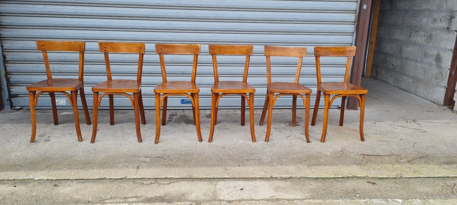 Set of 6 Baumann bistro chairs