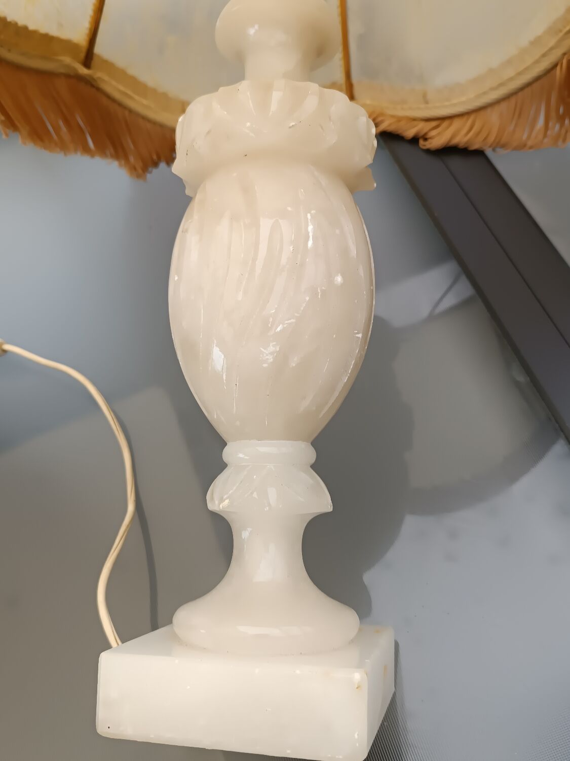 Old alabaster lamp