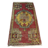 VINTAGE TURKISH PASTEL MINI RUG , 102 x 53 CM