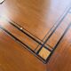 Double-sided walnut counter desk 1900