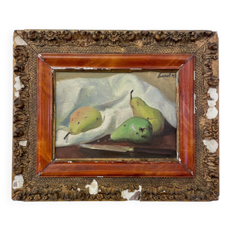 Old painting - Still life with pears