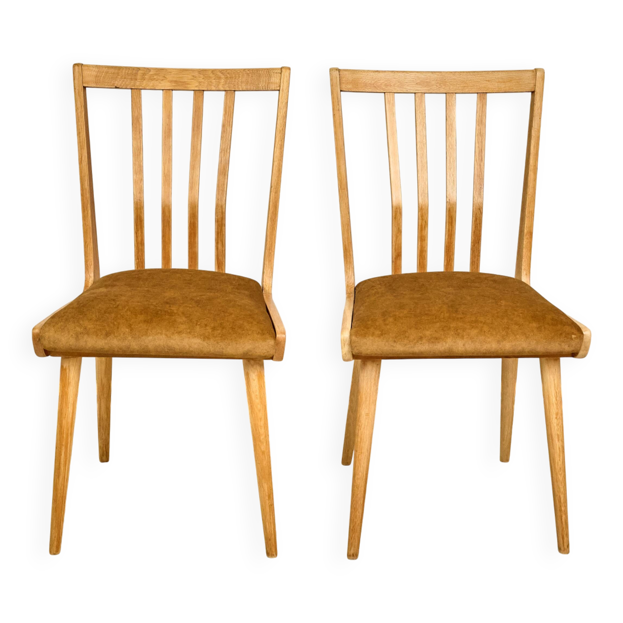 Set of 2 Dining Chairs, 1960s, Czechoslovakia