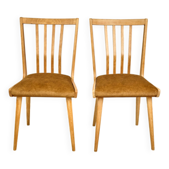 Set of 2 Dining Chairs, 1960s, Czechoslovakia