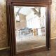 Trumeau Mirror, Henri II, early 20th century, oak and bevelled mirror