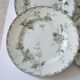 Lot of 6 plates flat "land of iron" model "rosette" st amand