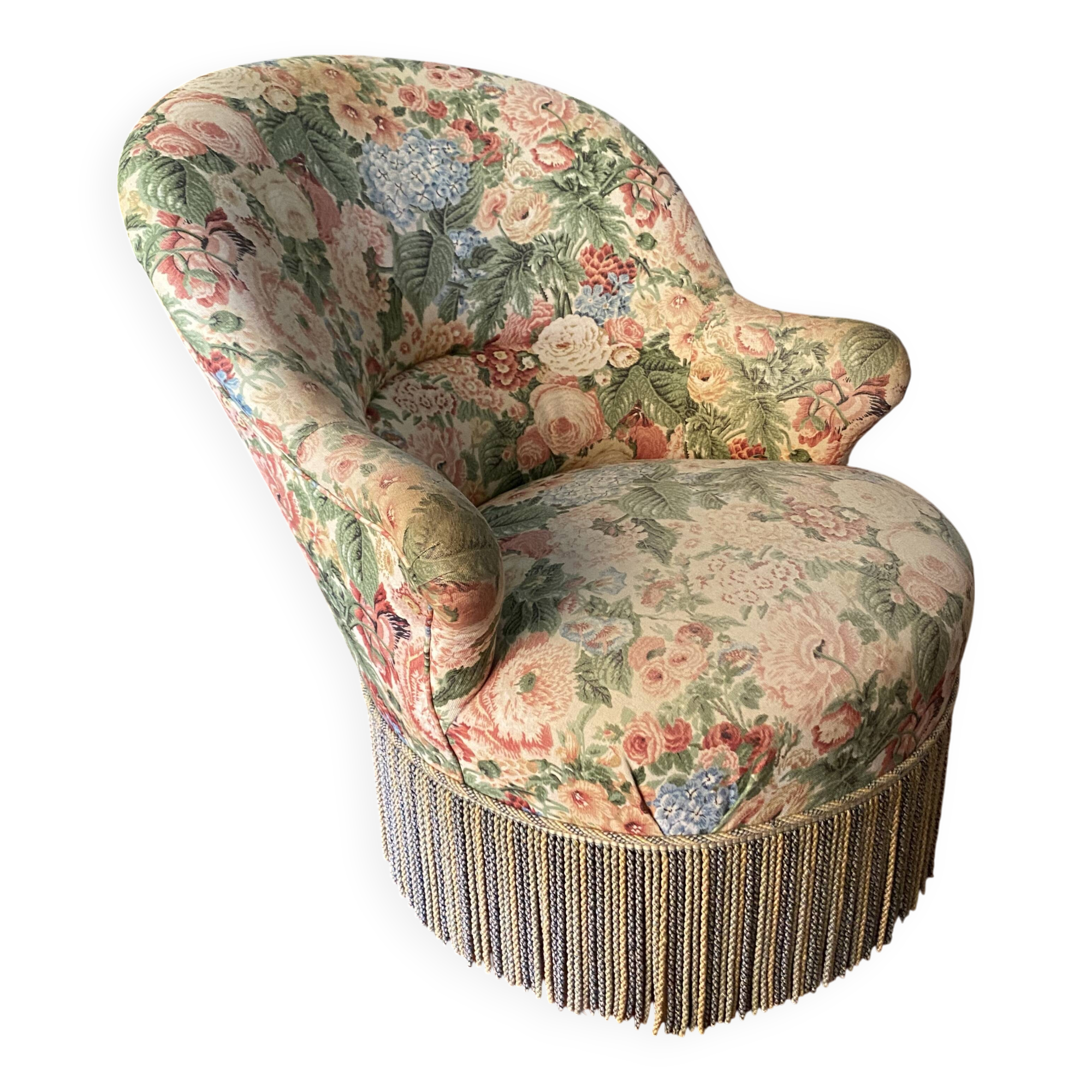 Flowery toad armchair